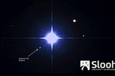 The huge asteroid 163 Erigone passed in front of Regulus, blotting out the bright star Regulus for a few seconds for viewers in North America. Here, the asteroid can be seen nearing the occultation as viewed by a Slooh online community telescope. Image uploaded March 20, 2014.